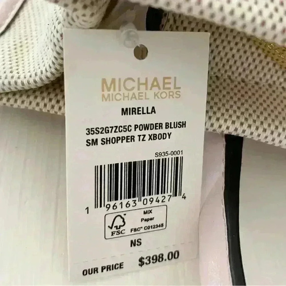 Michael kors purse Mirella small tote crossbody bag powder blush - Picture 8 of 10